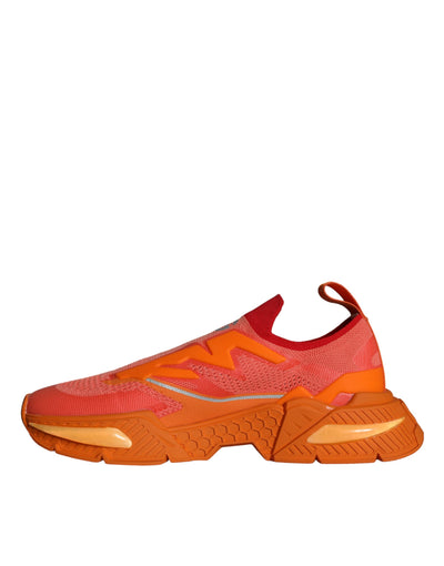 Dolce &amp; Gabbana Orange Airmaster Low Top Heren Sneakers Schoenen