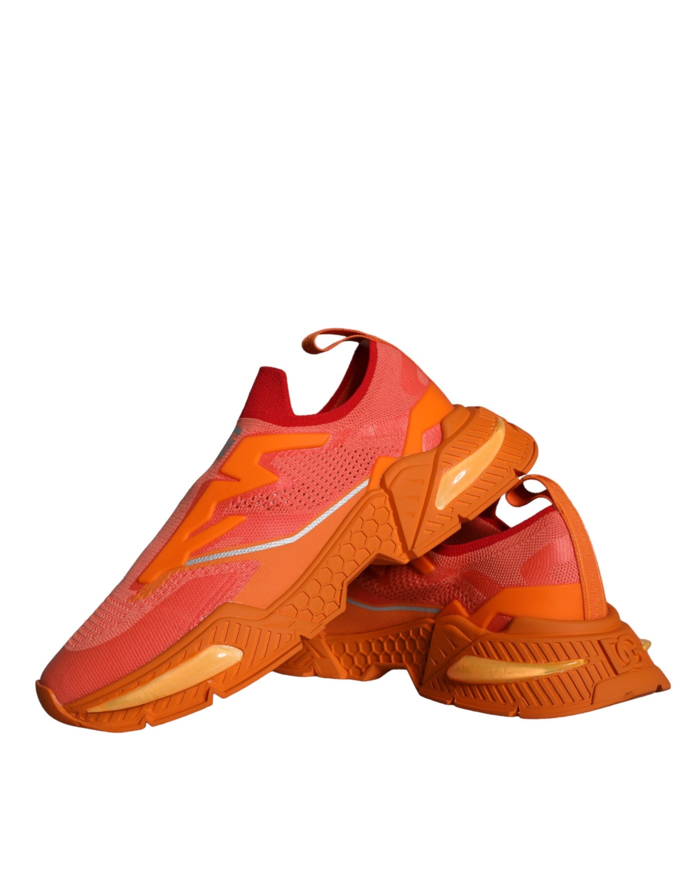 Dolce &amp; Gabbana Orange Airmaster Low Top Heren Sneakers Schoenen