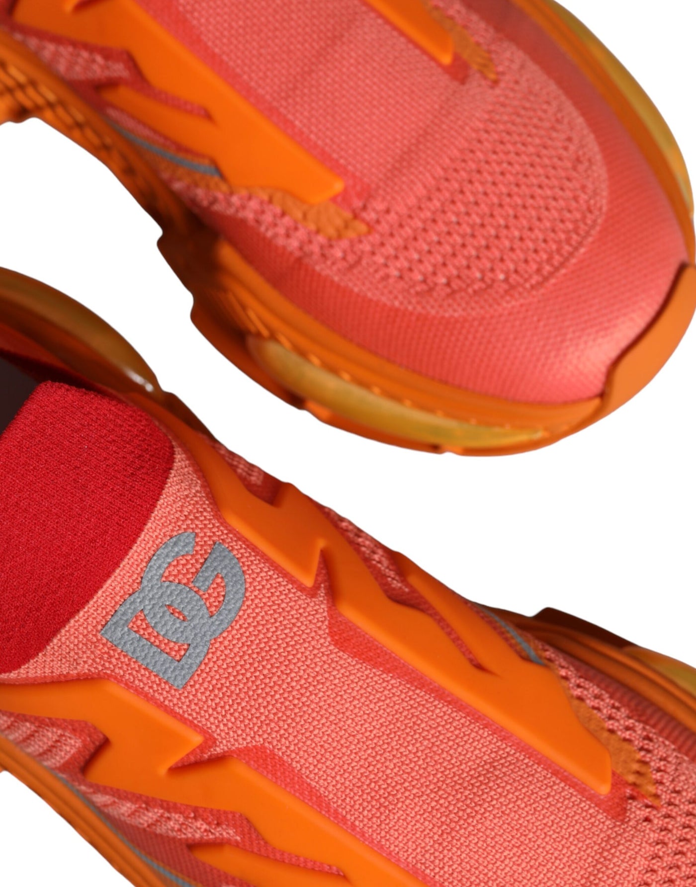 Dolce &amp; Gabbana Orange Airmaster Low Top Heren Sneakers Schoenen