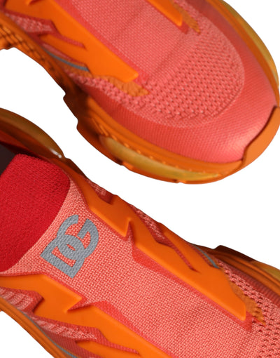Dolce &amp; Gabbana Orange Airmaster Low Top Heren Sneakers Schoenen