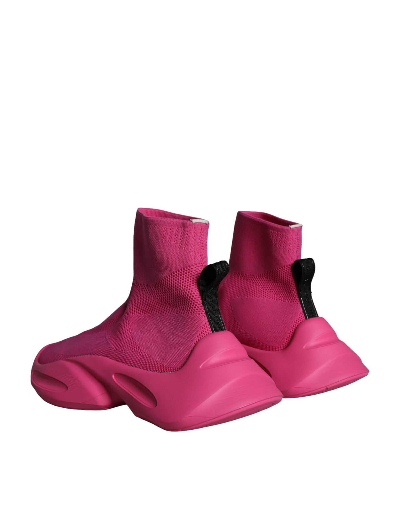 Dolce &amp; Gabbana roze logo print slip-on sokken sneakers schoenen