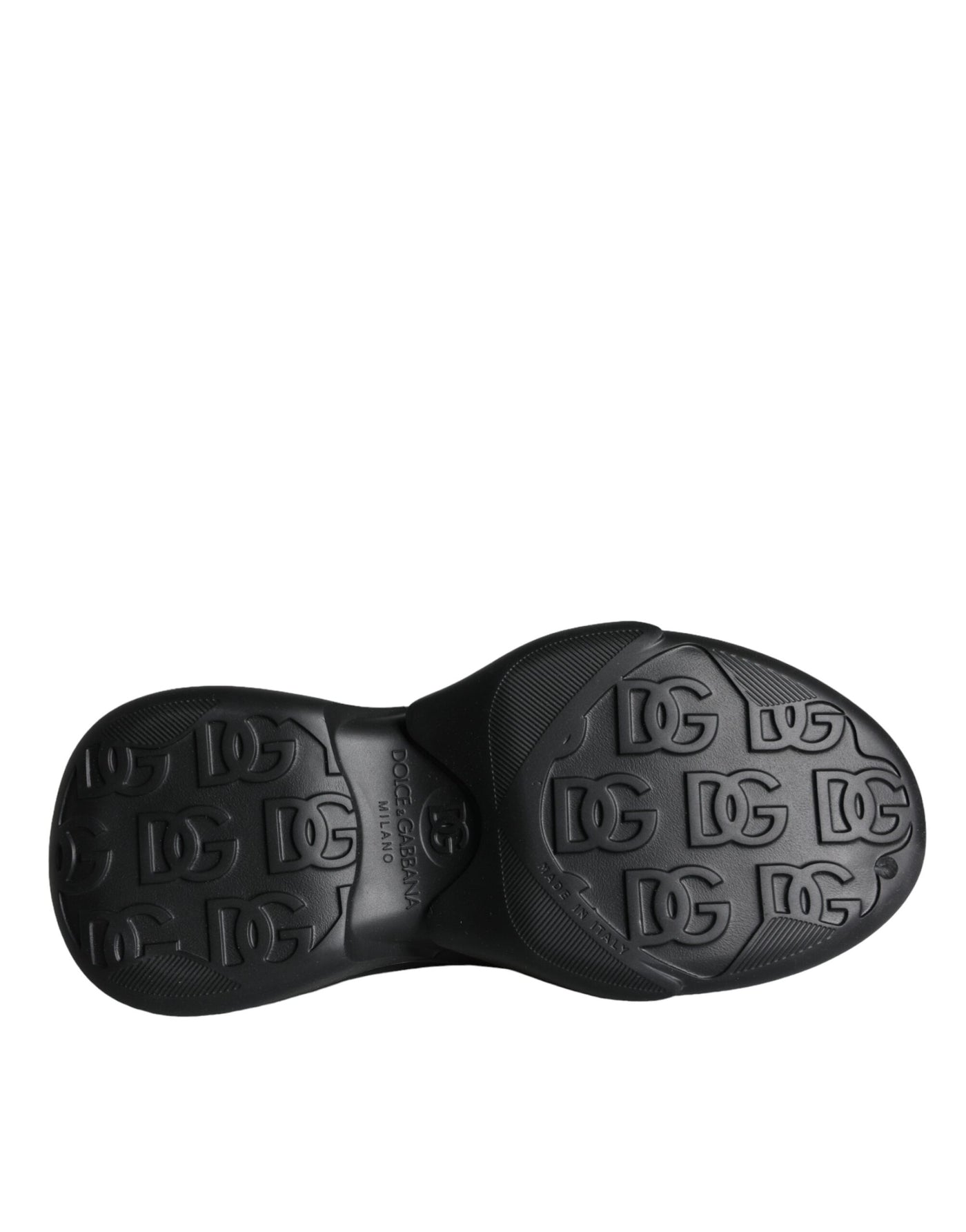 Dolce &amp; Gabbana Zwarte Foiled Rubber Toy Low Top Sneakers Schoenen