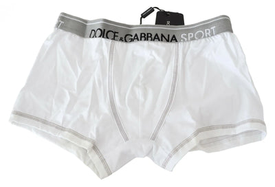 Dolce &amp; Gabbana Witte Katoenen Stretch Regular Boxershort