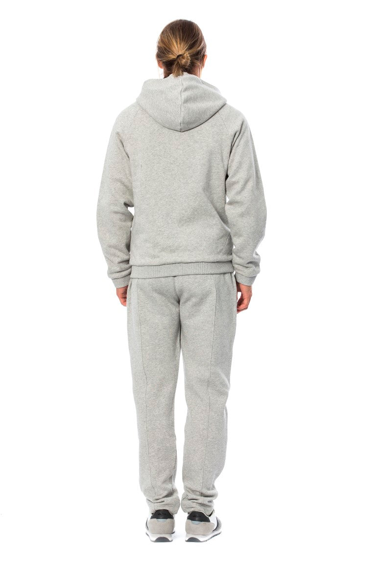 Miljardair Italiaanse couture grijs katoenen sweatshirt met capuchon