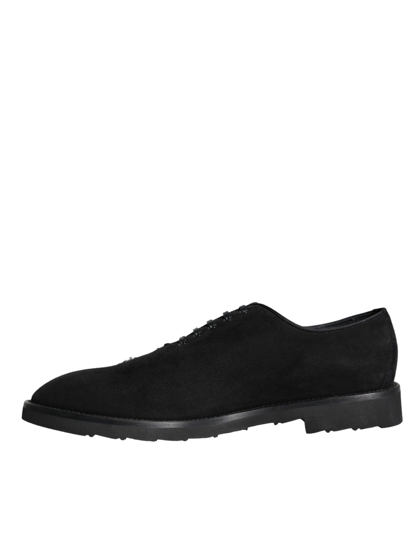 Dolce &amp; Gabbana Zwarte Suède Sicilia Veterschoenen