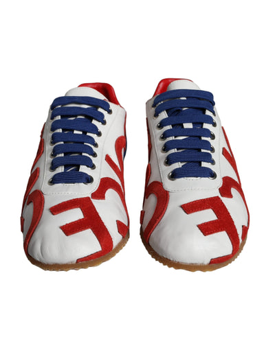 Dolce &amp; Gabbana Multicolor leren logo casual sneakers schoenen