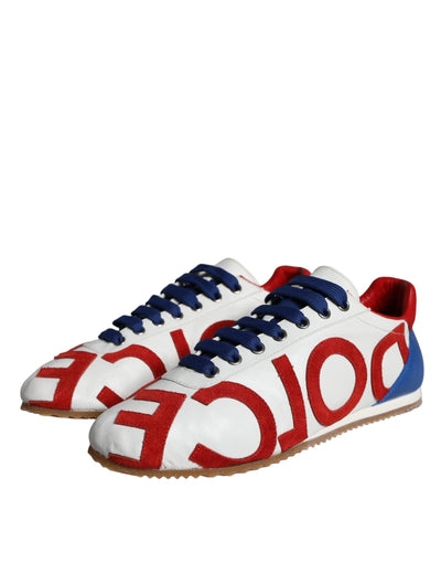 Dolce &amp; Gabbana Multicolor leren logo casual sneakers schoenen