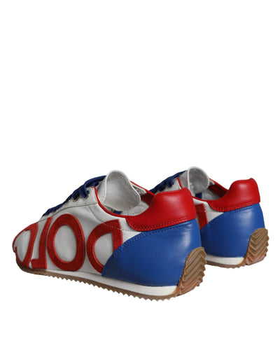 Dolce &amp; Gabbana Multicolor leren logo casual sneakers schoenen