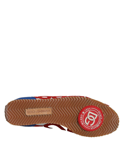 Dolce &amp; Gabbana Multicolor leren logo casual sneakers schoenen