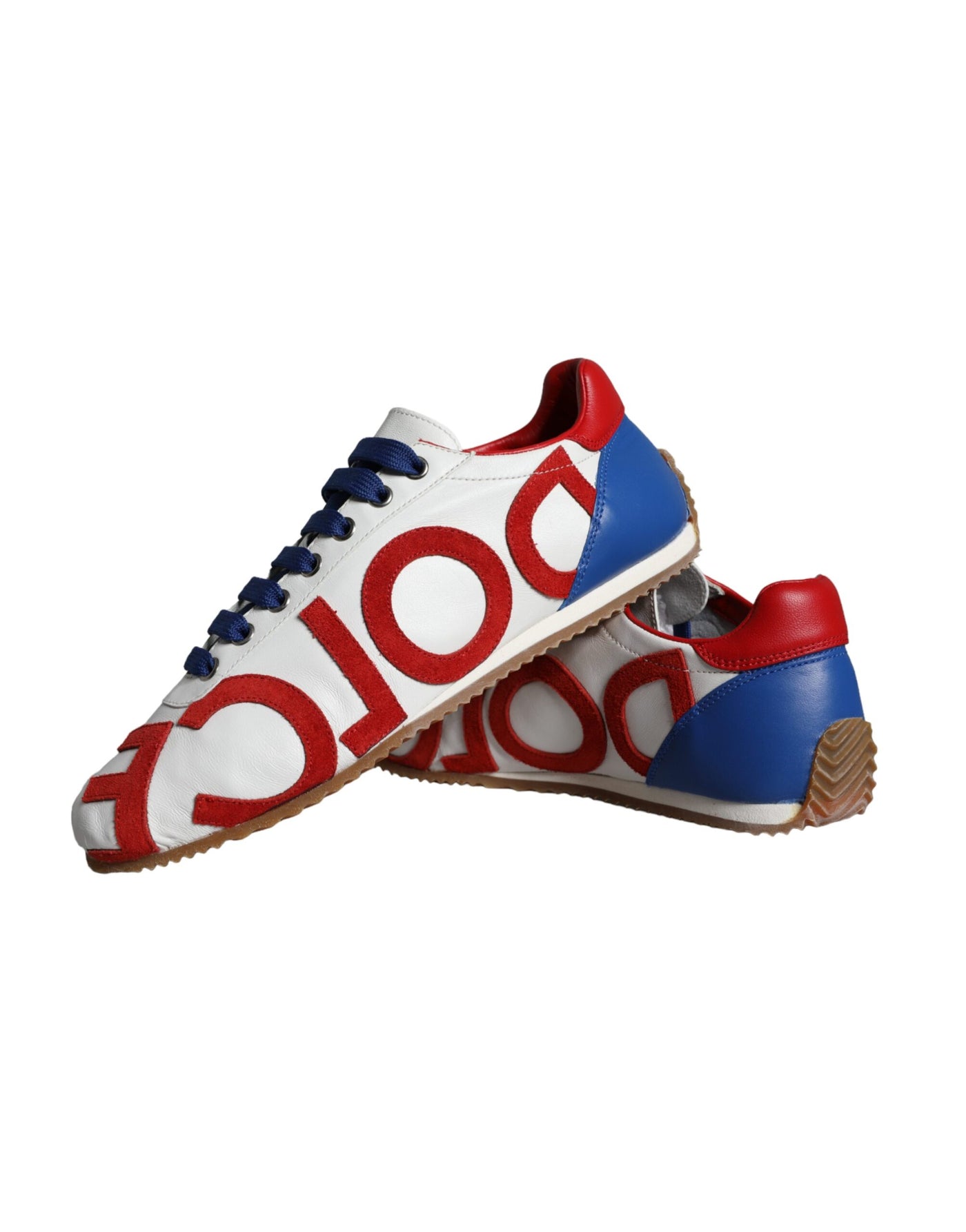 Dolce &amp; Gabbana Multicolor leren logo casual sneakers schoenen