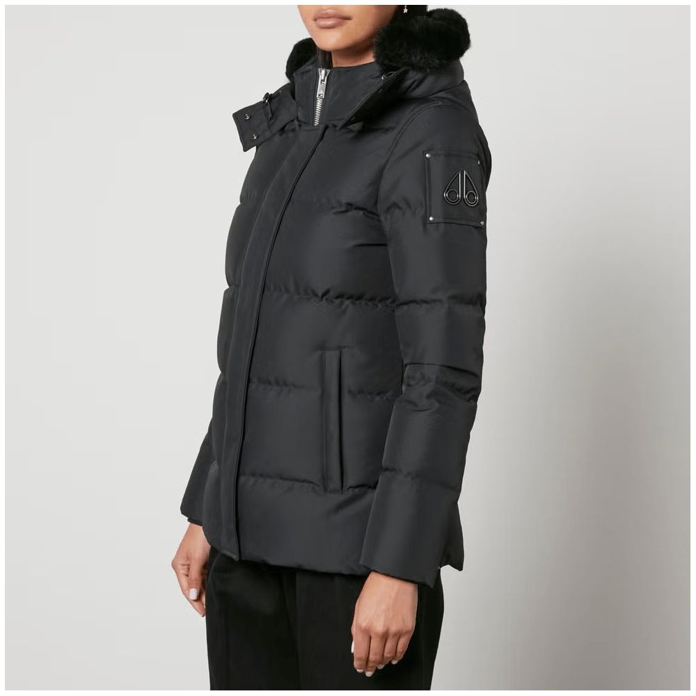 Moose Knuckles Zwarte Polyester Jas &amp; Jas
