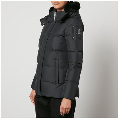 Moose Knuckles Zwarte Polyester Jas &amp; Jas