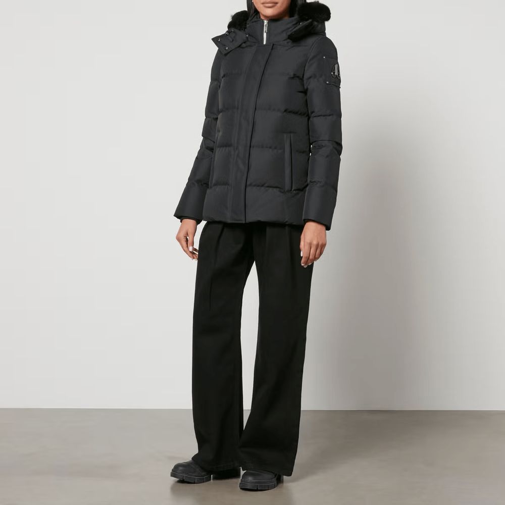 Moose Knuckles Zwarte Polyester Jas &amp; Jas
