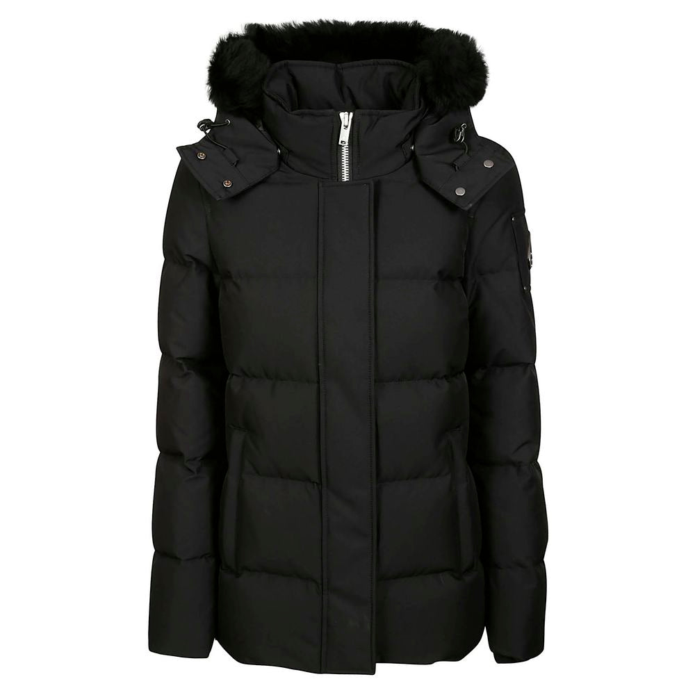Moose Knuckles Zwarte Polyester Jas &amp; Jas