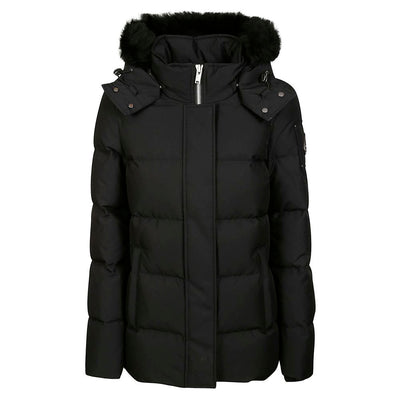 Moose Knuckles Zwarte Polyester Jas &amp; Jas