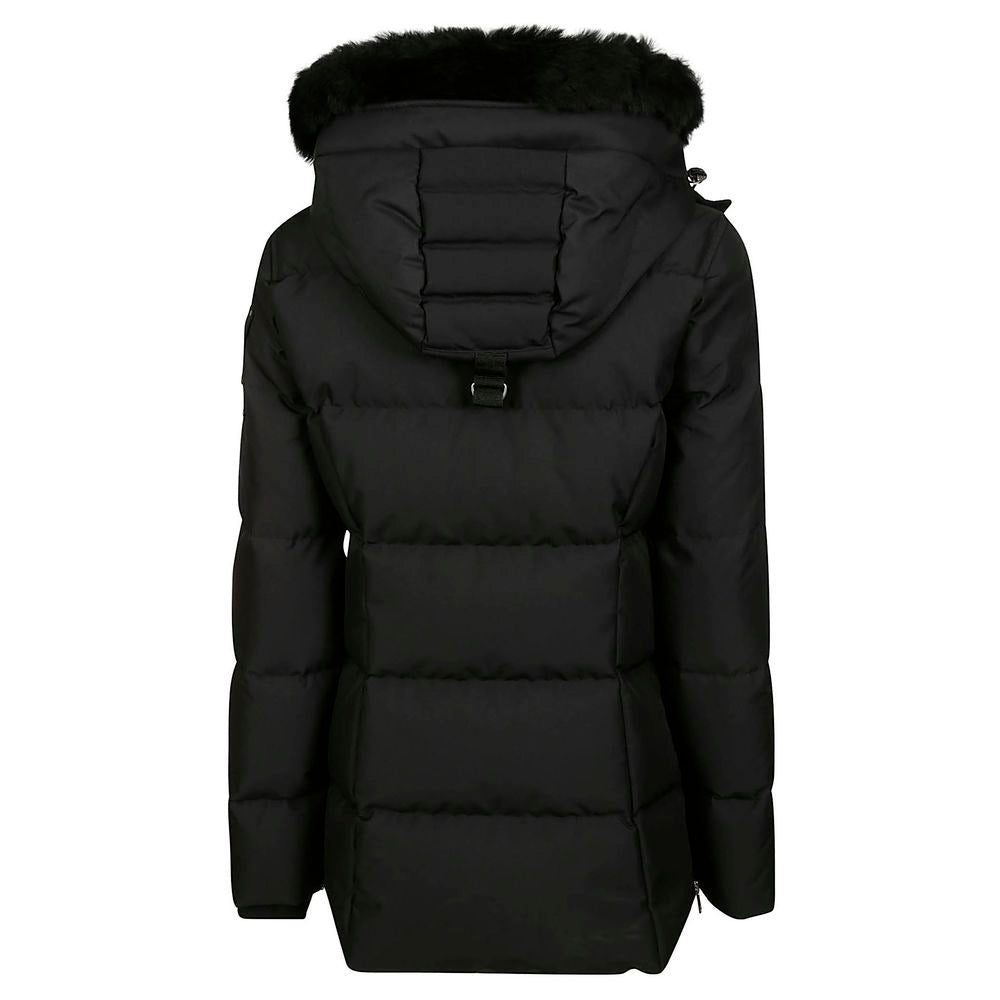 Moose Knuckles Zwarte Polyester Jas &amp; Jas