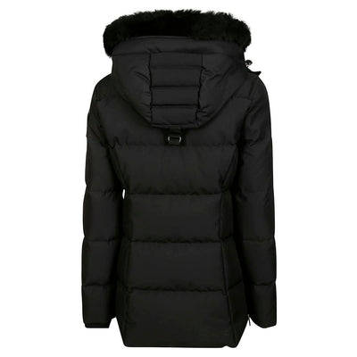 Moose Knuckles Zwarte Polyester Jas &amp; Jas