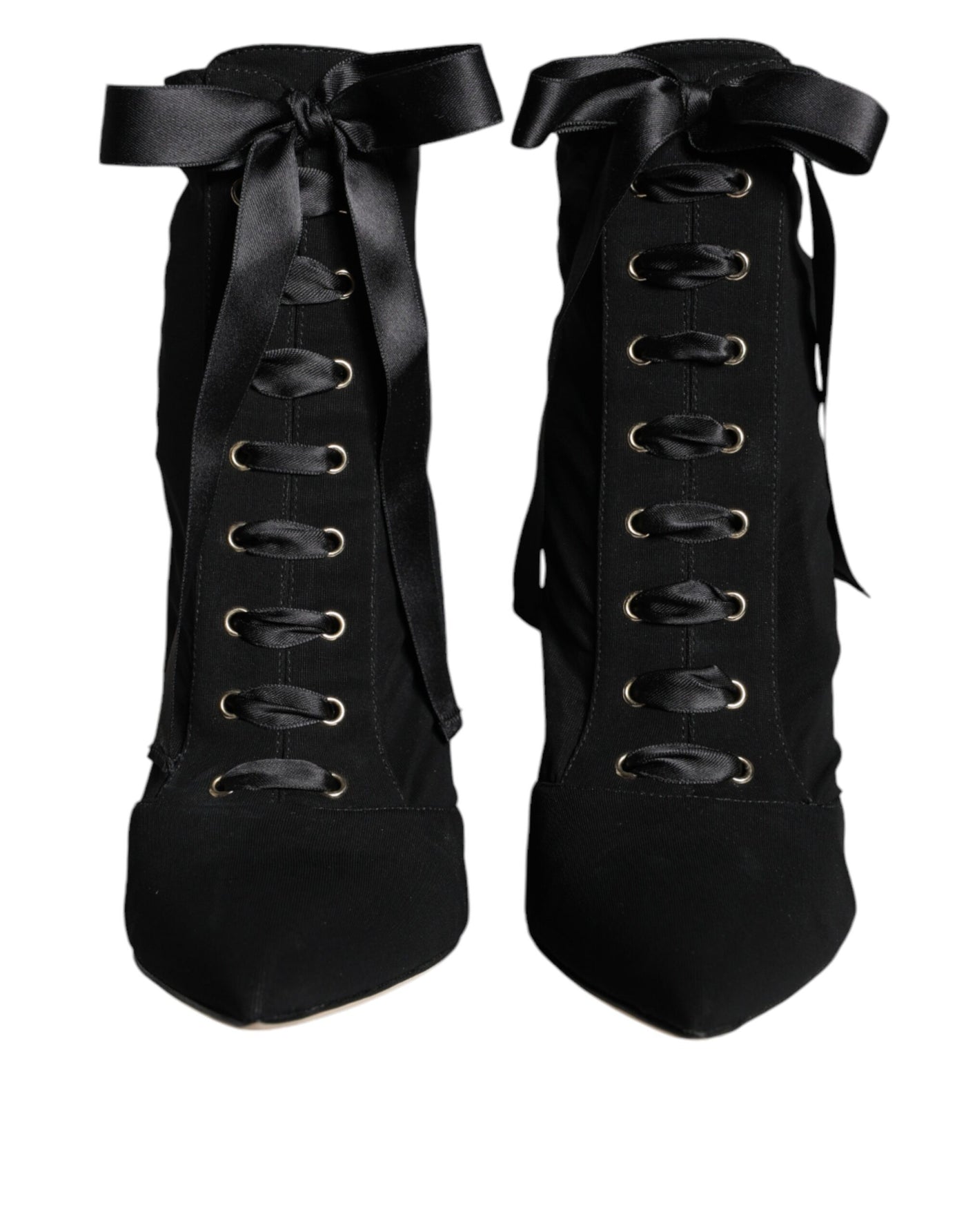 Bottines en jersey extensible noir Dolce &amp; Gabbana
