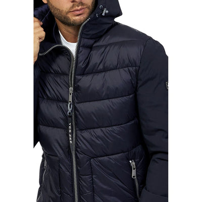 Oui, veste en nylon bleu pour homme Zee