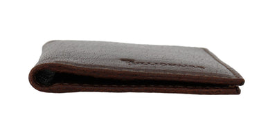 Billionaire Italiaanse Couture Bruine Leren Bifold Portemonnee
