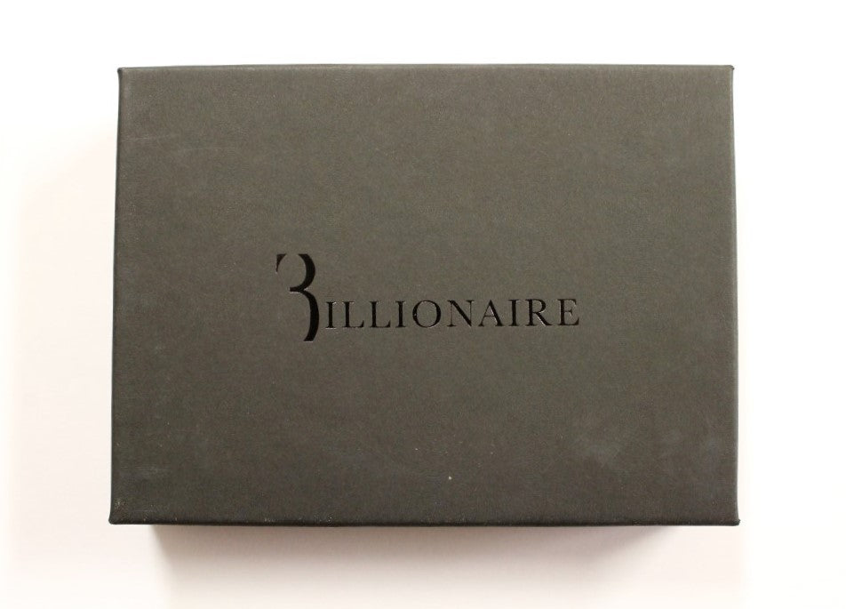 Billionaire Italiaanse Couture Bruine Leren Kaarthouder Portemonnee