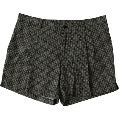Dolce &amp; Gabbana Bruine Gestreepte Strandkleding Zwemshorts Badmode