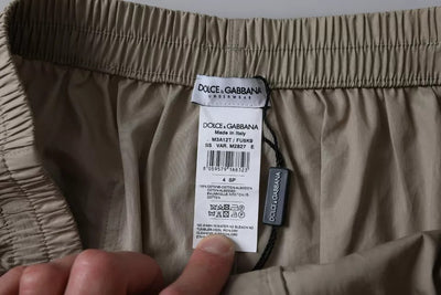 Dolce &amp; Gabbana Bruine Katoenen Regular Boxershorts Ondergoed