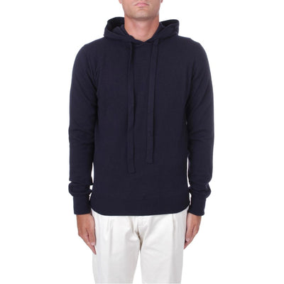 Sweat à capuche en laine bleue Alpha Studio pour homme