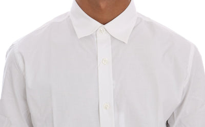 Moschino Wit Katoenen Stretch Slim Fit Overhemd