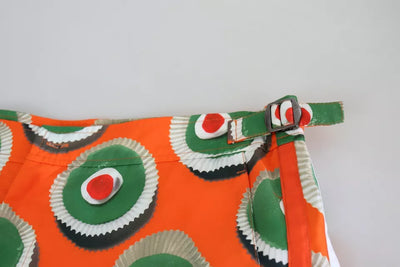 Dolce &amp; Gabbana Orange Cupcake Beachwear Shorts Badmode