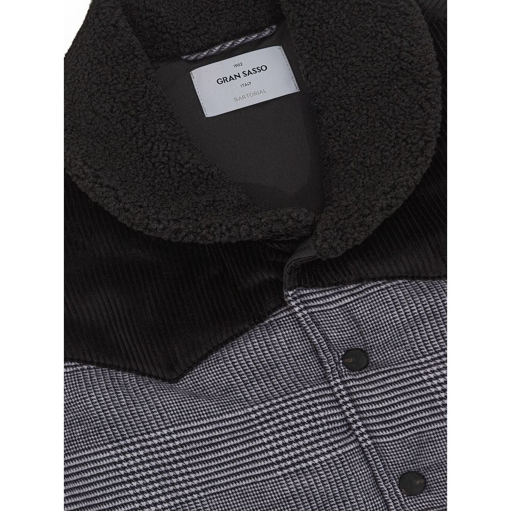 Veste sans manches en coton gris Gran Sasso