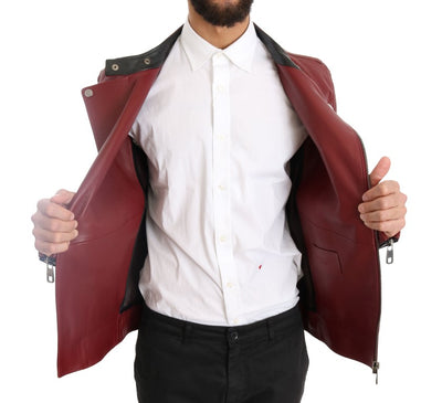 Veste en cuir de cerf rouge Dolce &amp; Gabbana