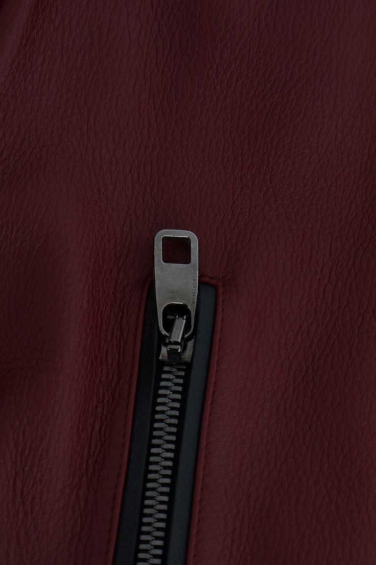 Veste en cuir de cerf rouge Dolce &amp; Gabbana