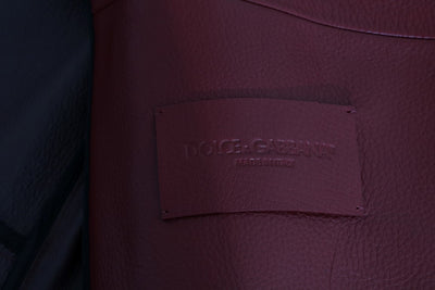 Veste en cuir de cerf rouge Dolce &amp; Gabbana