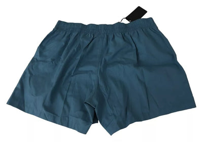 Dolce &amp; Gabbana Blauwe Katoenen Regular Boxershorts Ondergoed
