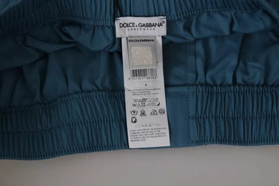 Dolce &amp; Gabbana Blauwe Katoenen Regular Boxershorts Ondergoed