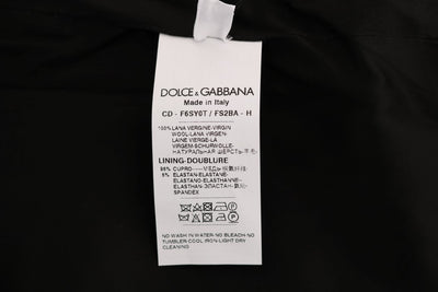 Robe fourreau en laine grise à pois Dolce &amp; Gabbana