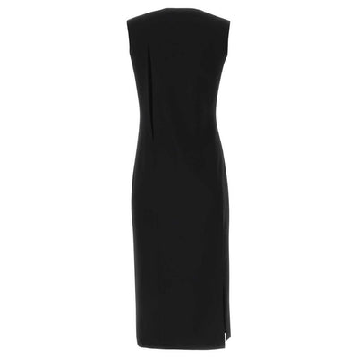 Versace Zwarte Viscose Damesjurk