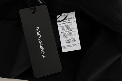 Robe fourreau en laine grise à pois Dolce &amp; Gabbana