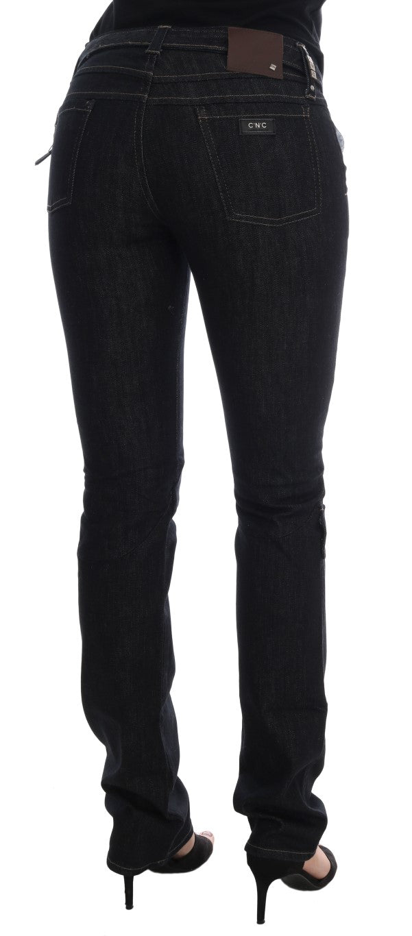 Costume National Blue Katoenen Stretch Slim Fit Jeans