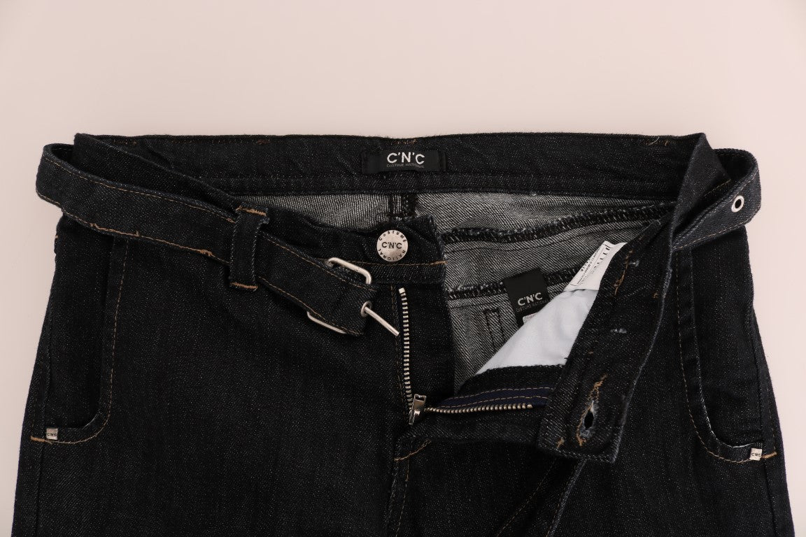 Costume National Blue Katoenen Stretch Slim Fit Jeans