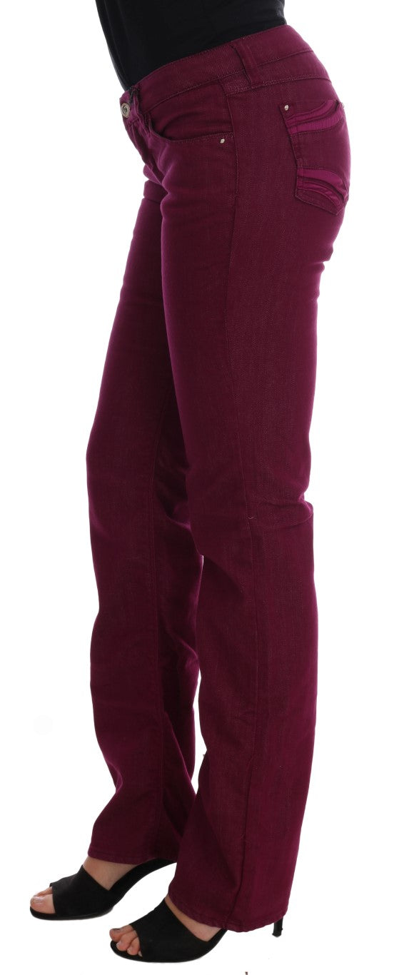 Costume National Red Wash katoenen stretch denim jeans