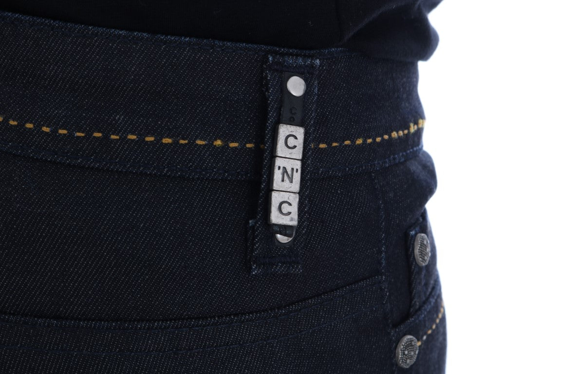 Costume National Blue Katoenen Stretch Slim Fit Jeans