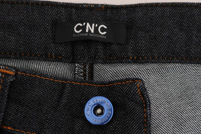 Costume National Blue Katoenen Stretch Slim Fit Jeans
