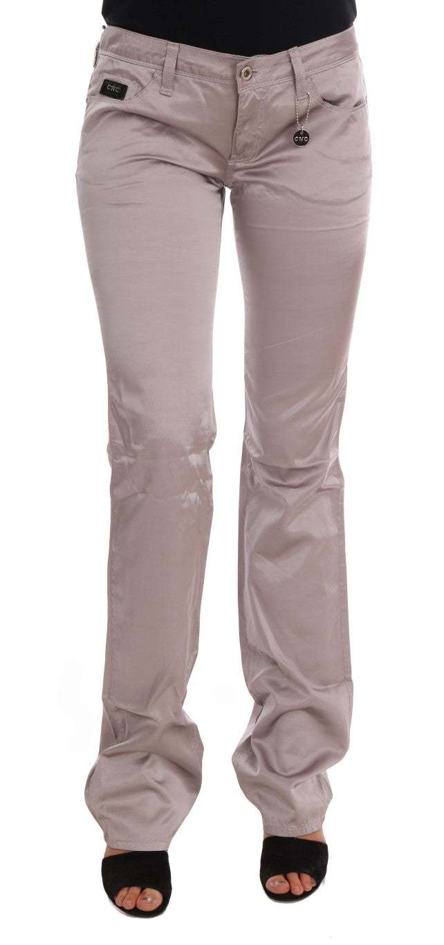Costume National Beige Katoenen Slim Fit Jeans