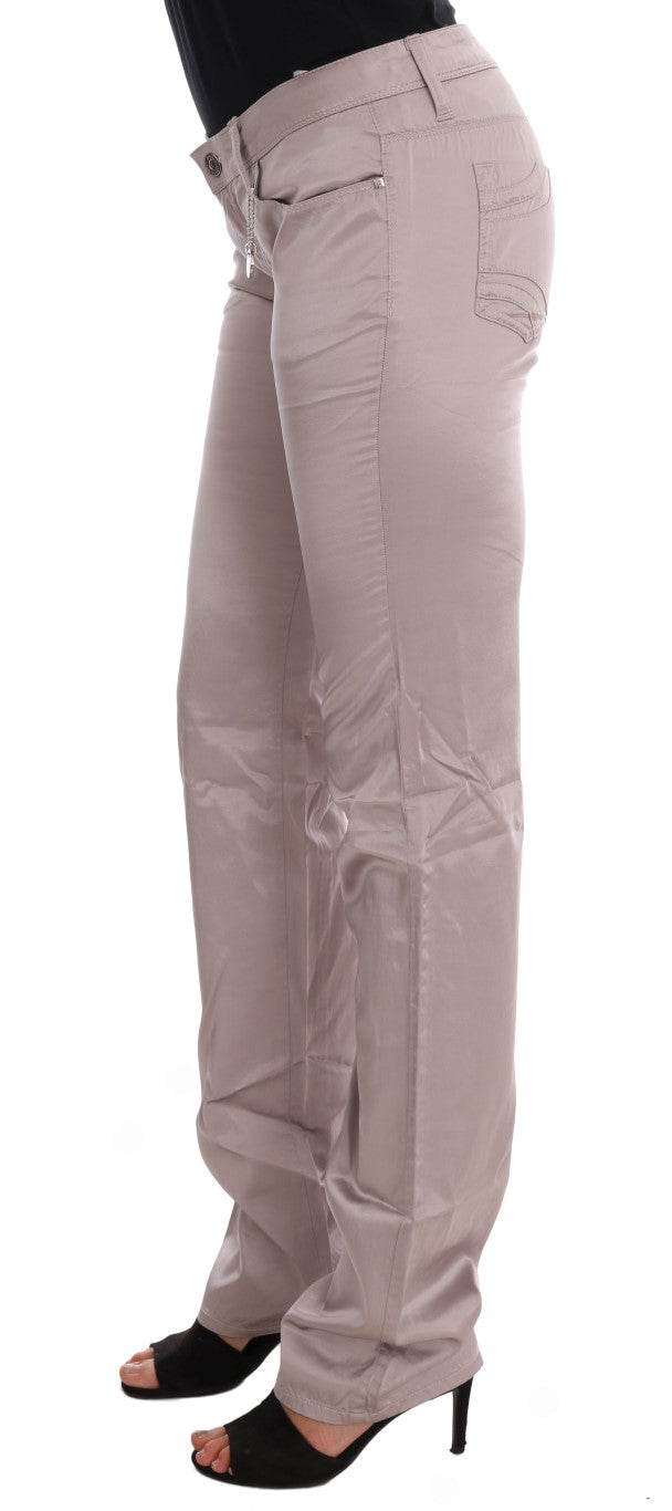 Costume National Beige Katoenen Slim Fit Jeans