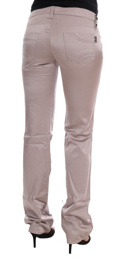 Costume National Beige Katoenen Slim Fit Jeans