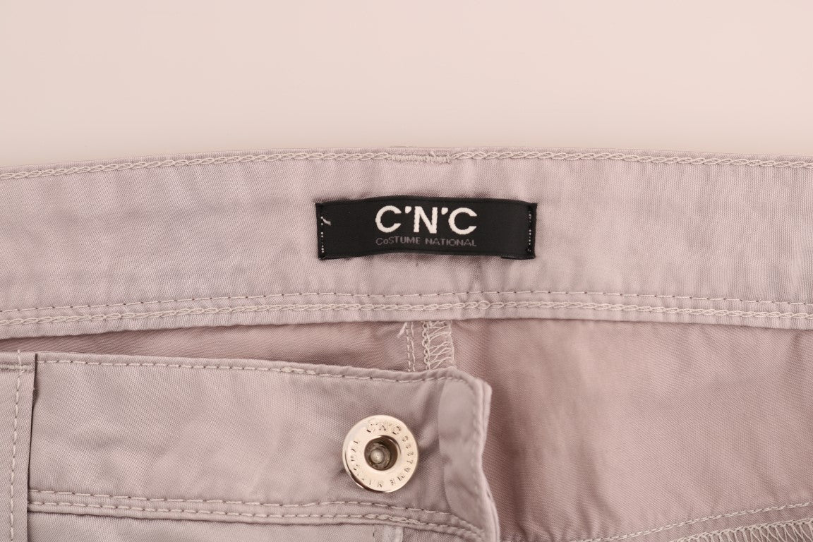 Costume National Beige Katoenen Slim Fit Jeans