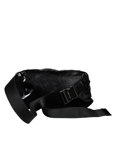Sac banane ceinture en nylon noir Dolce &amp; Gabbana