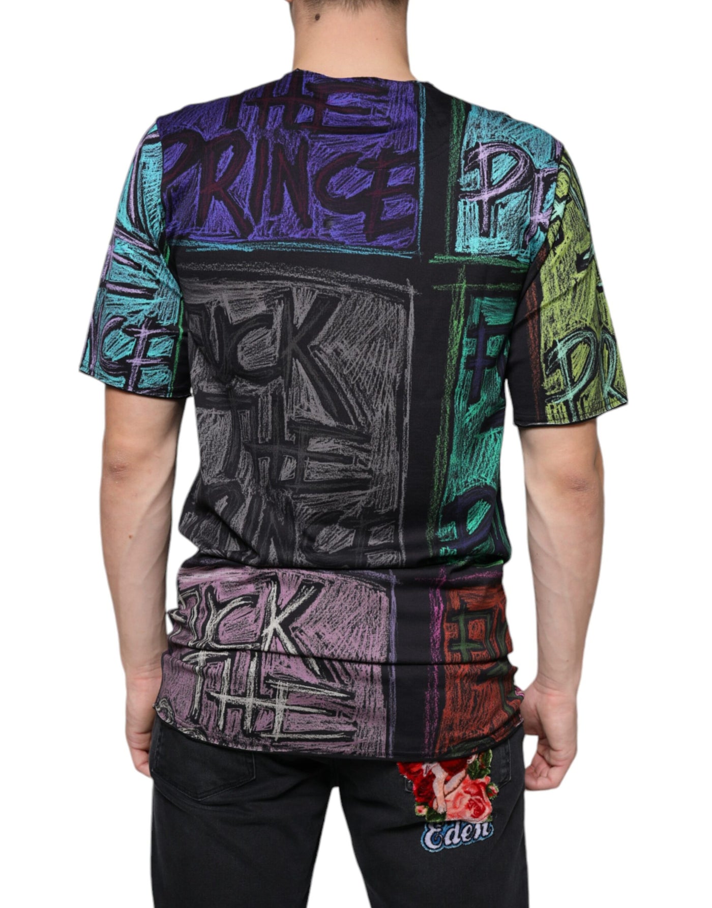 Dolce &amp; Gabbana Multicolor Grafische Print Katoenen T-shirt